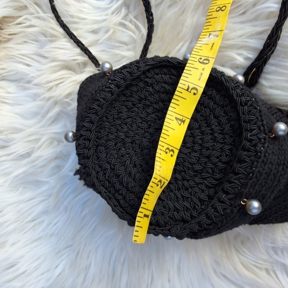 Carol Kurtz OOAK vintage button drawstring cricket bag - Picture 8 of 13